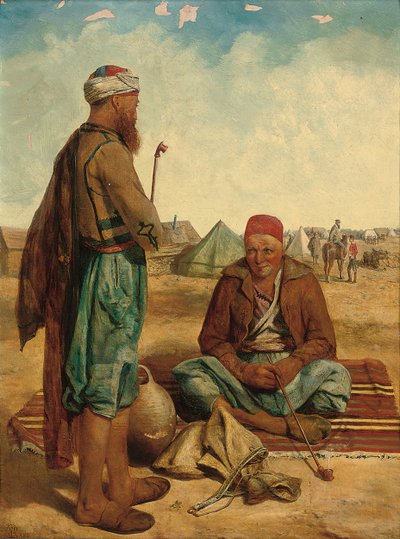 The Smokers, 1856 tekijältä John Dalbiac Luard