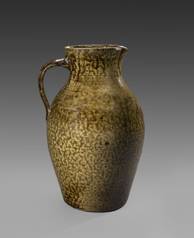 Kannu, c. 1850-1883 (alkalilasitettu kivitavara) tekijältä John Davis (attr.to) Leopard