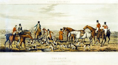 The Death, The Leicestershires, kaiverrus Henry Alken (1785-1851) 1825 (värikaiverrus) tekijältä John Dean (after) Paul
