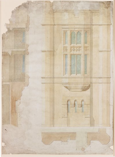Suunnittelu Oriel Windowille, Holme Eden (muste) tekijältä John Dobson