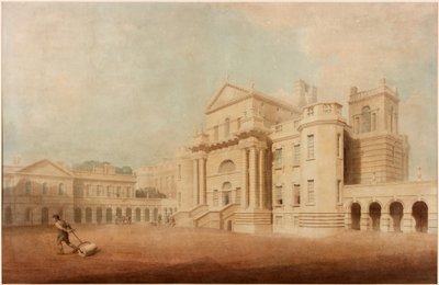 Seaton Delaval Hall (kynä, muste, kynä ja wc paperilla) tekijältä John Dobson