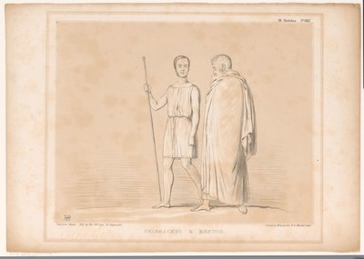 Spotprent tapasi Lord Lincolnin ja Sir Robert Peelin Telemachus ja Mentor (otsikko esineessä) HB Sketches (sarjan otsikko objektissa) tekijältä John Doyle