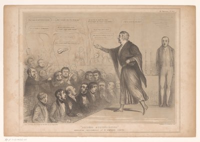 Spotprent tapasi Sir Robert Peelin ja goochelaarin Soirées mysterieuses. Upea esitys St. Stephen