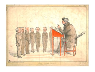 Irlantilainen opettaja, 1836. tekijältä John Doyle