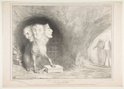 Valtio Cerberus, lehti Æneadista, vapaasti käännetty, 11. joulukuuta 1834. tekijältä John Doyle