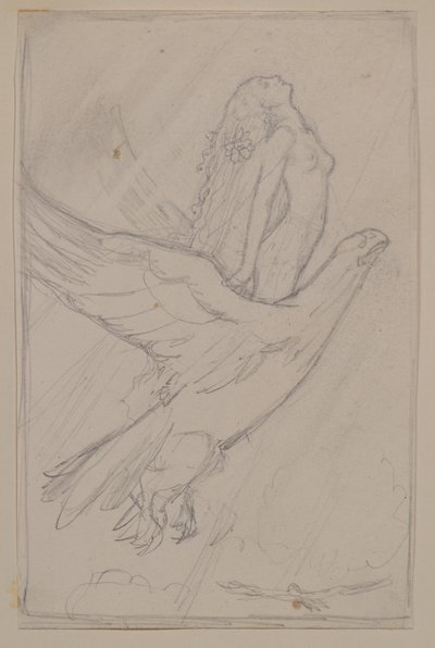 Ceyte yrittää päästä aurinkoon (lyijykynä) tekijältä John Duncan