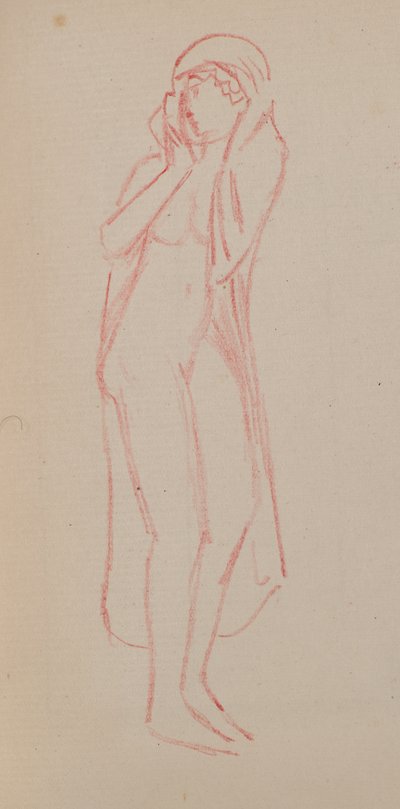 Nimetön [naishahmo] (lyijykynä) tekijältä John Duncan