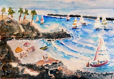 Tropical Beach -purjeveneet tekijältä John Dunn