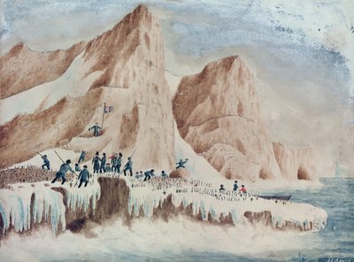 Possession Island, Victoria Land, 11. tammikuuta 1841 tekijältä John Edward Davis