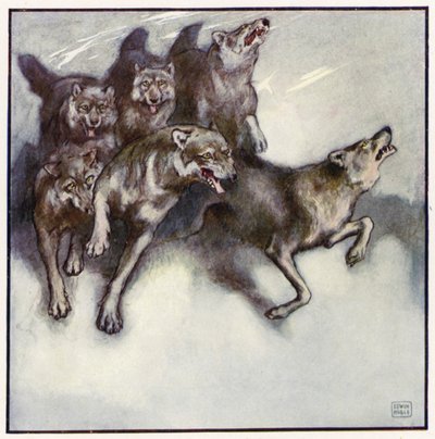 Tunsin jopa heidän hengityksensä ja kuulin heidän haistelevan tuoksunsa (väri litho) tekijältä John Edwin Noble