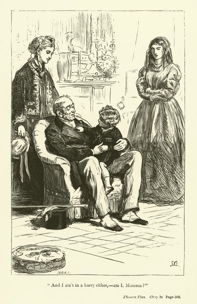 Anthony Trollopen kuvitus Phineas Finnille (kaiverrus) tekijältä John Everett (after) Millais