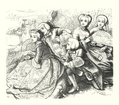 Puhuva tammi (kaiverrus) tekijältä John Everett (after) Millais