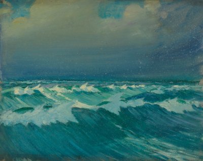 Merimaisema, 1800-luvun loppu - 1900-luvun puoliväli (öljy paperille) tekijältä John Everett