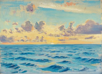 Merimaisema, 1800-luvun loppu - 1900-luvun puoliväli (öljy paperille) tekijältä John Everett