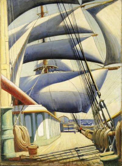 Näkymä Endymionista hyvällä säällä. Öljy kankaalle, Herbert Barnard John Everett (1876-1949). tekijältä John Everett