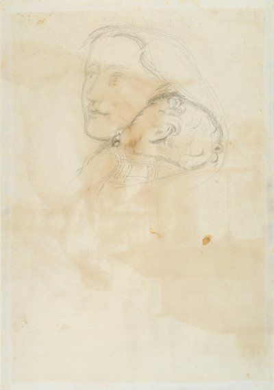 Hyväksytty, 1853 (kynä ja ruskea muste kudospaperilla) tekijältä John Everett Millais