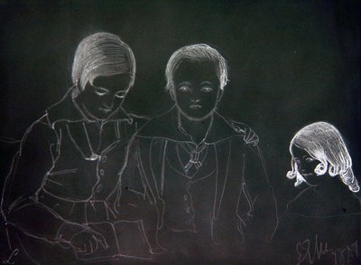 Harry ja Arthur Reid Lempriere ja Emily Lempriere tekijältä John Everett Millais