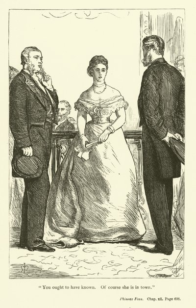 Anthony Trollopen kuvitus Phineas Finnille tekijältä John Everett Millais