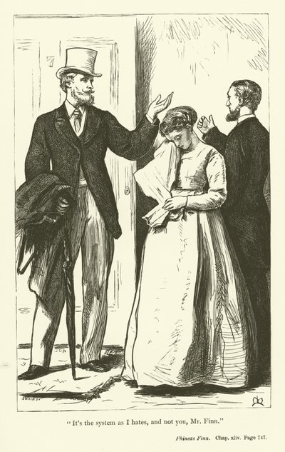 Anthony Trollopen kuvitus Phineas Finnille tekijältä John Everett Millais