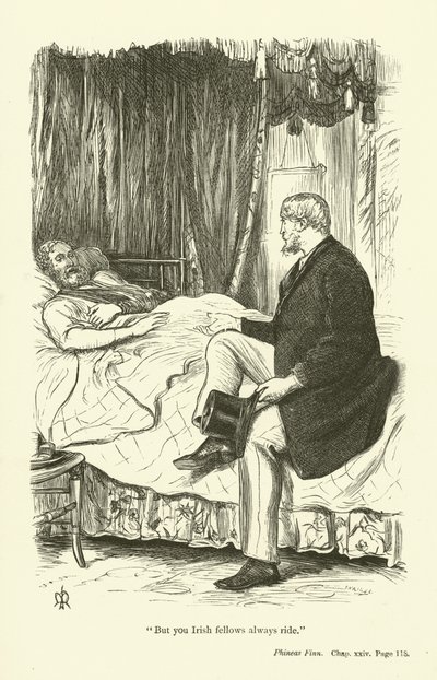Anthony Trollopen kuvitus Phineas Finnille tekijältä John Everett Millais