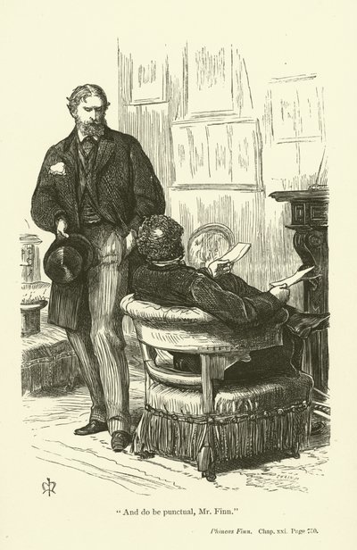 Anthony Trollopen kuvitus Phineas Finnille tekijältä John Everett Millais