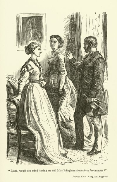 Anthony Trollopen kuvitus Phineas Finnille tekijältä John Everett Millais