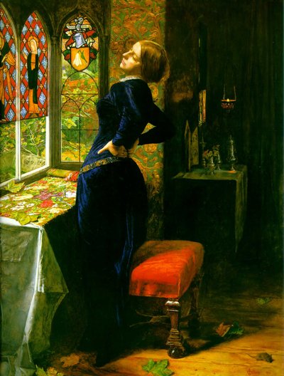 Mariana Maaritin maalaistalossa (Mariana in the Moated Grange) tekijältä John Everett Millais