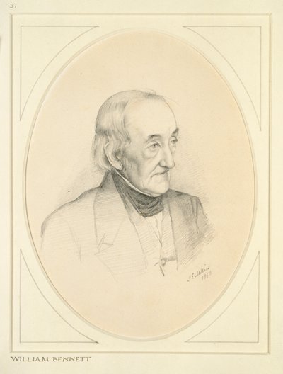 William Bennettin muotokuva, 1850 tekijältä John Everett Millais
