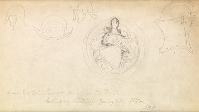 Luonnos vaakunalle, 1862 tekijältä John Everett Millais