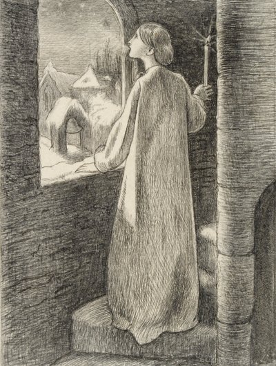 St Agnes Eve, 1857 tekijältä John Everett Millais