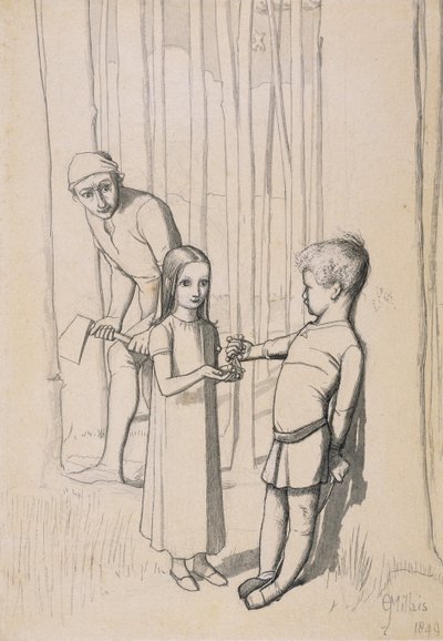 Tutkimus teokselle "The Woodman