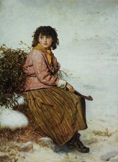 Mistelin keräilijä, 1894 tekijältä John Everett Millais