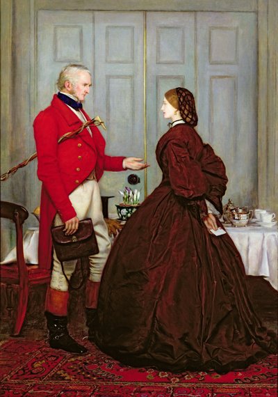 Huonekalut ja erilaiset esineet 1100- ja 1300-luvuilta tekijältä John Everett Millais