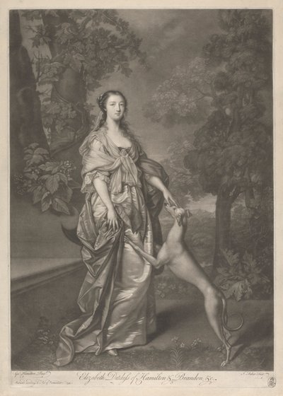 Elizabeth, Hamiltonin herttuatar tekijältä John Faber the younger