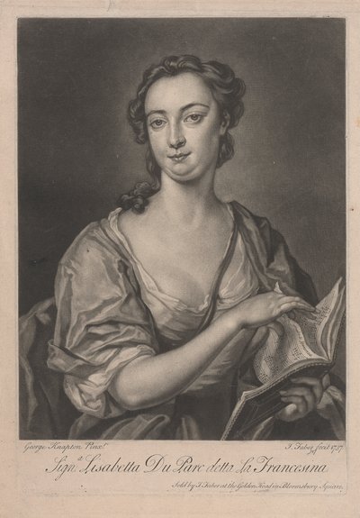 Signa Lisabetta DuParc soitti La Francesinalle tekijältä John Faber the younger