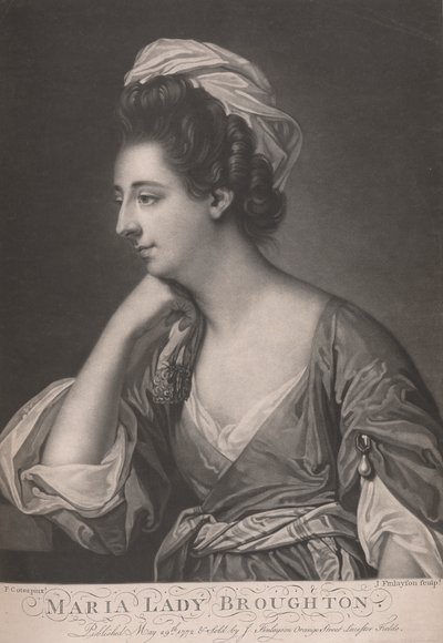 Maria, Lady Bronghton (k. 1785) tekijältä John Finlayson