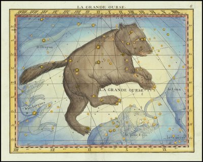 1776 - John Flamsteed - La Grande Ourse (Ursa Major) (suomennos) tekijältä John Flamsteed