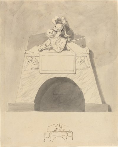 Suunnittelu monumentille tekijältä John Flaxman