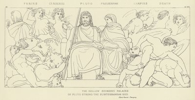Furies, Cerberus, Pluto, Proserpine, Harpies, Kuolema tekijältä John Flaxman