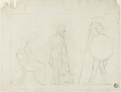 Hector Chiding Paris tekijältä John Flaxman