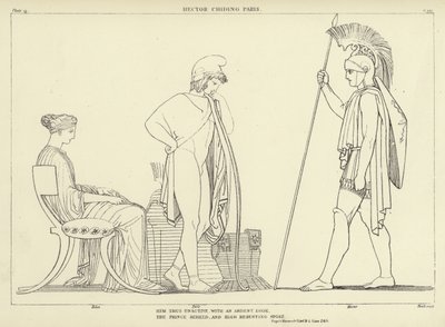 Hector moittii Pariisia tekijältä John Flaxman