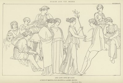 Hesoid ja muusat tekijältä John Flaxman