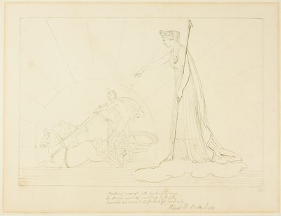 Juno saapuu auringonlaskuun tekijältä John Flaxman