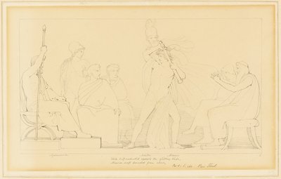 Minerva ja Akhilleus tekijältä John Flaxman