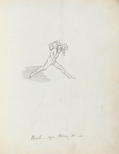 Kiekko. Kyllä se on, 1783 (kynä, muste ja pesu paperille) tekijältä John Flaxman