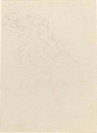 Juoksevia hahmoja kädet koholla tekijältä John Flaxman