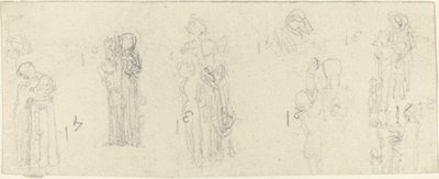 Tutkimusarkki [recto and verso] tekijältä John Flaxman