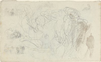 Tutkimusarkki [recto and verso] tekijältä John Flaxman