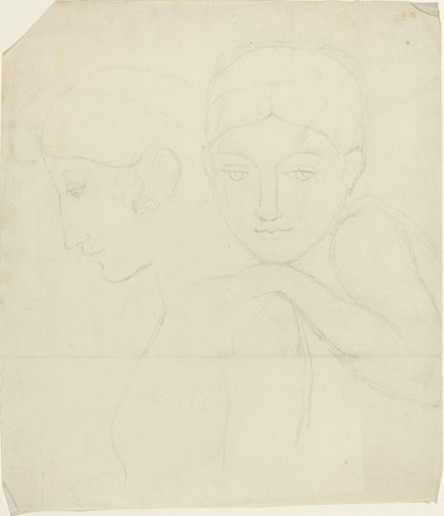 Kaksi naisen päätä tekijältä John Flaxman