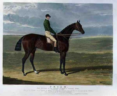 Priam, Derby Stakesin voittaja Epsomissa. tekijältä John Frederick Herring Snr